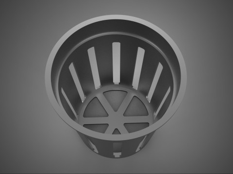 ГІДРОПОНІЧНА АЕРОПОННА СІТКА ГОРЩИК ЧАШКА ПЛАСТИКОВА СІТКА КОШИК ДЛЯ РОСЛИН КУЛЬТУРА 3D Модель