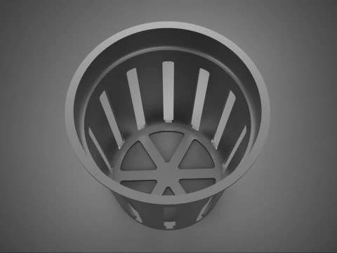 HYDROPONIC AEROPONIC NET POT CUP PLASTIC MESH PLANT BASKET CROP 3D Model