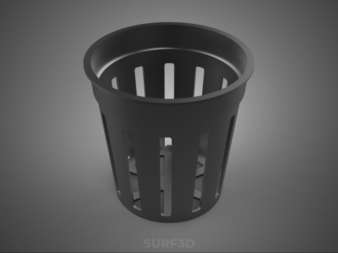 수경 에어로포닉 네트 냄비 컵 플라스틱 메쉬 플랜트 바구니 작물 3D 모델
