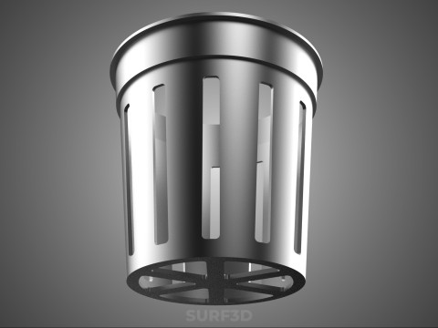 수경 에어로포닉 네트 냄비 컵 플라스틱 메쉬 플랜트 바구니 작물 3D 모델