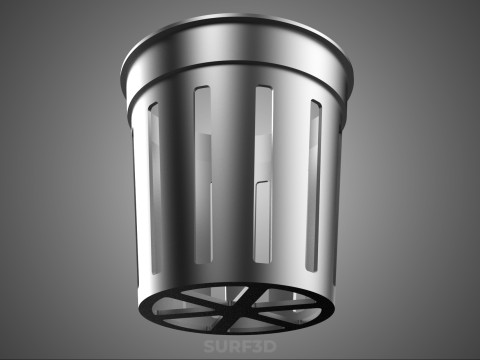수경 에어로포닉 네트 냄비 컵 플라스틱 메쉬 플랜트 바구니 작물 3D 모델