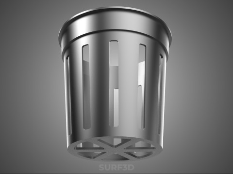 수경 에어로포닉 네트 냄비 컵 플라스틱 메쉬 플랜트 바구니 작물 3D 모델