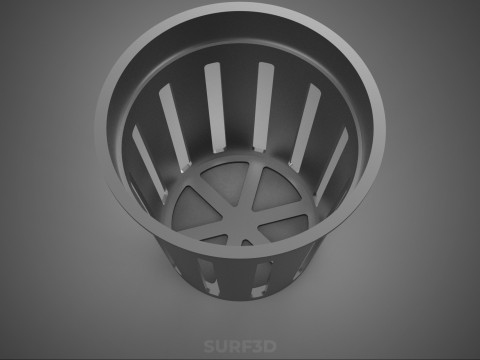 수경 에어로포닉 네트 냄비 컵 플라스틱 메쉬 플랜트 바구니 작물 3D 모델