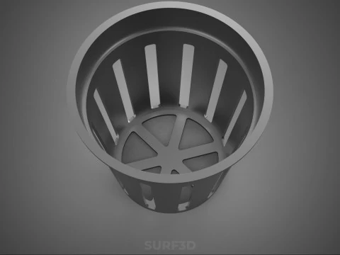 HYDROPONIC AEROPONIC NET POT CUP PLASTIC MESH PLANT BASKET CROP 3D Model