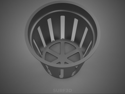 수경 에어로포닉 네트 냄비 컵 플라스틱 메쉬 플랜트 바구니 작물 3D 모델