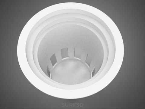 白いプラスチックネットポット成長メッシュカップバスケットルートハイドロポニックDWC 3Dモデル