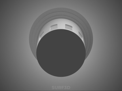 白いプラスチックネットポット成長メッシュカップバスケットルートハイドロポニックDWC 3Dモデル