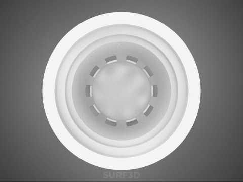 白いプラスチックネットポット成長メッシュカップバスケットルートハイドロポニックDWC 3Dモデル