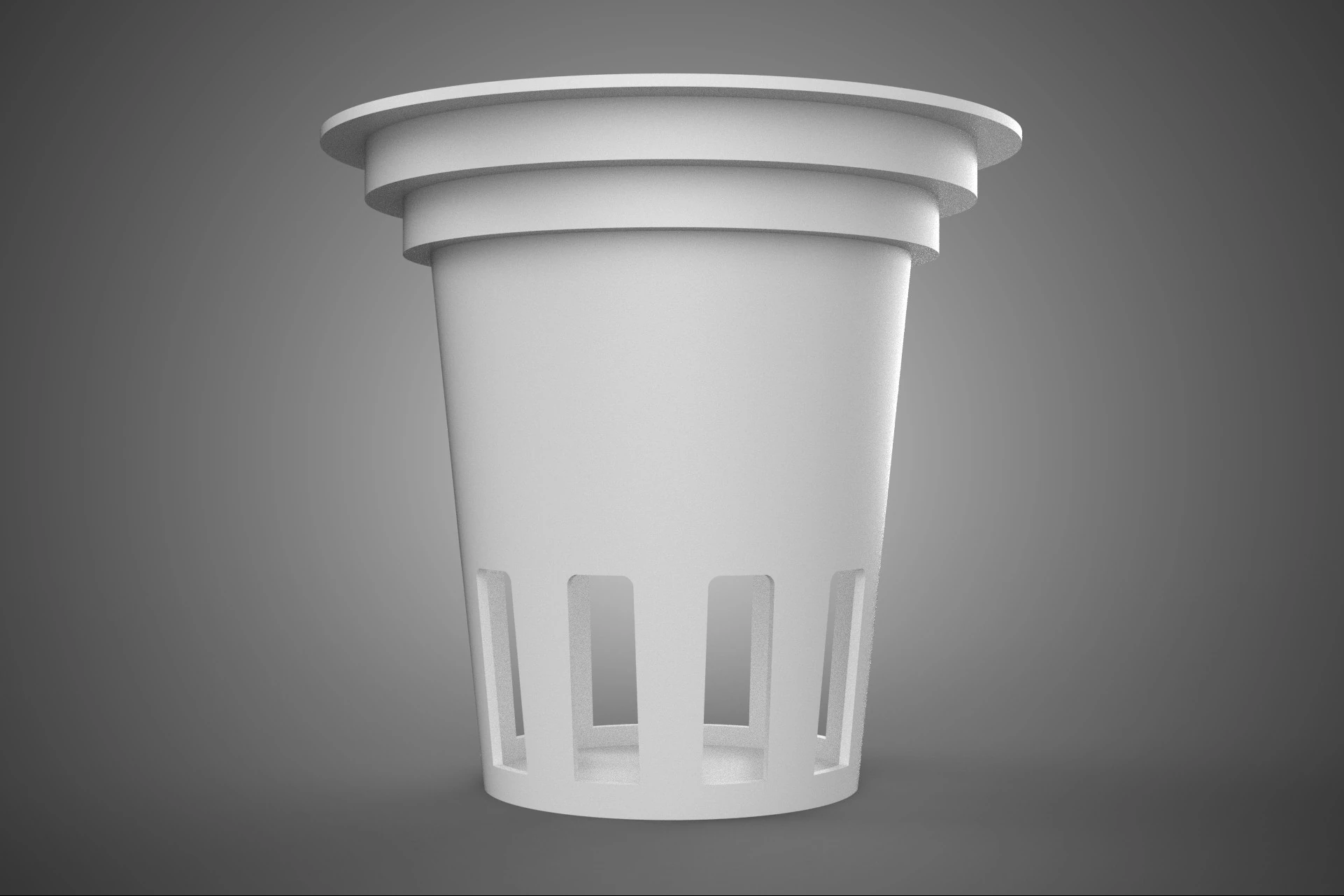 NETPOT NETCUP ROOT DRAINAGE INDOOR BASKET PLANT DUTCH BUCKET POT 3D Model .c4d .max .obj .3ds .fbx .stl .blend 