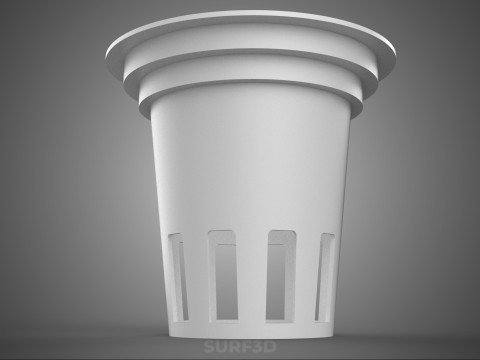 NETPOT NETCUP ROOT DRAINAGE INDOOR BASKET PLANT DUTCH BUCKET POT 3D Modell