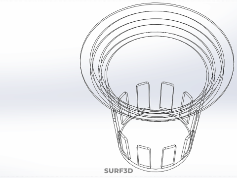 NETPOT NETCUP ROOT DRAINAGE INDOOR BASKET PLANT DUTCH BUCKET POT 3D Modell