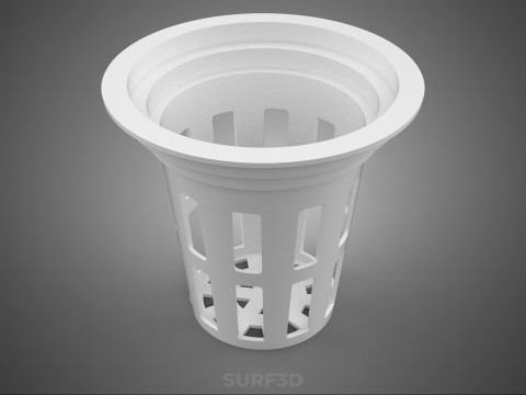 NET POT PANIER MAILLE SEAU TASSE RACINE PLANTE SOL MOINS CULTURE Modèle 3D