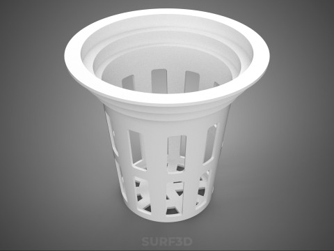 NET POT PANIER MAILLE SEAU TASSE RACINE PLANTE SOL MOINS CULTURE Modèle 3D