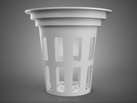 NET POT PANIER MAILLE SEAU TASSE RACINE PLANTE SOL MOINS CULTURE Modèle 3D