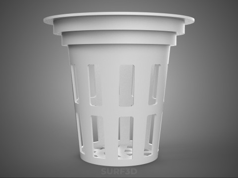 NET POT PANIER MAILLE SEAU TASSE RACINE PLANTE SOL MOINS CULTURE Modèle 3D