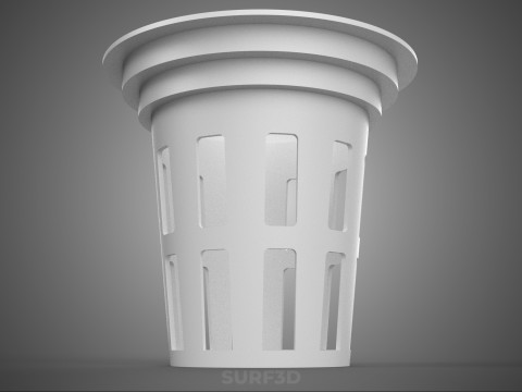 NET POT PANIER MAILLE SEAU TASSE RACINE PLANTE SOL MOINS CULTURE Modèle 3D