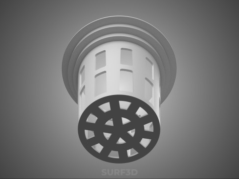 NET POT PANIER MAILLE SEAU TASSE RACINE PLANTE SOL MOINS CULTURE Modèle 3D