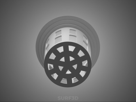 NET POT PANIER MAILLE SEAU TASSE RACINE PLANTE SOL MOINS CULTURE Modèle 3D