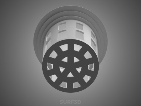 NET POT PANIER MAILLE SEAU TASSE RACINE PLANTE SOL MOINS CULTURE Modèle 3D