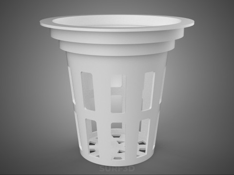 NET POT PANIER MAILLE SEAU TASSE RACINE PLANTE SOL MOINS CULTURE Modèle 3D