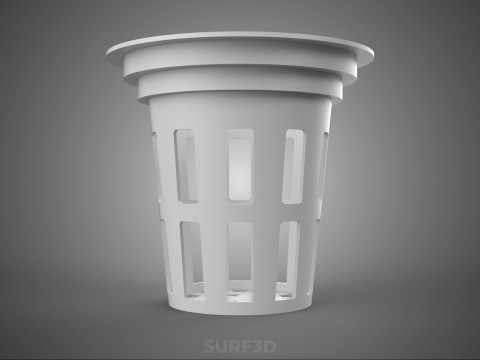 NET POT PANIER MAILLE SEAU TASSE RACINE PLANTE SOL MOINS CULTURE Modèle 3D