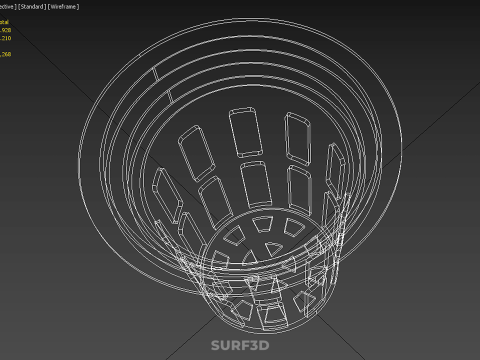 NET POT PANIER MAILLE SEAU TASSE RACINE PLANTE SOL MOINS CULTURE Modèle 3D