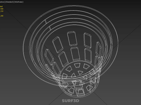 СЕТЧАТЫЙ ГОРШОК КОРЗИНА СЕТОЧНОЕ ВЕДРО ЧАШКА КОРЕНЬ РАСТЕНИЙ БЕЗ ПОЧВЫ КУЛЬТИВАЦИЯ 3D Модель