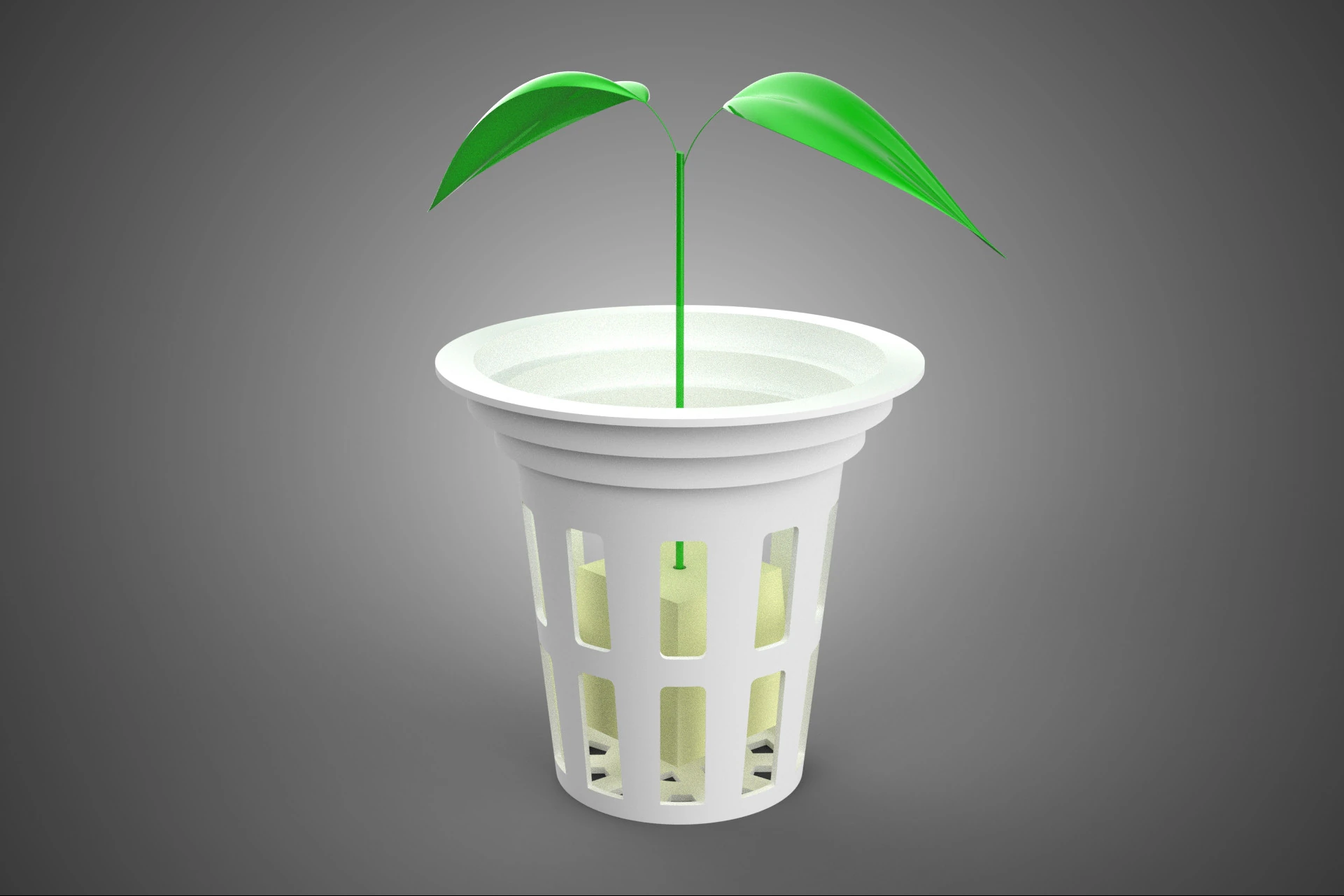 HYDROPONIC SEEDLING NET POT PLANT SOIL LESS SPONGE MEDIUM SPROUT 3D Model .c4d .max .obj .3ds .fbx .stl .blend
