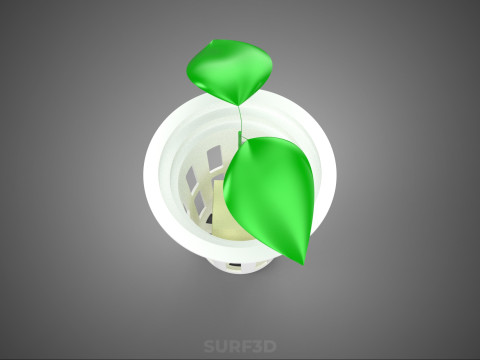 HYDROPONIC SEEDLING NET POT PLANT SOIL LESS SPONGE MEDIUM SPROUT 3D Model