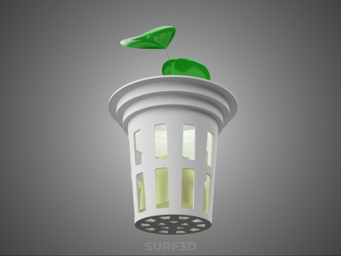 HYDROPONIC SEEDLING NET POT PLANT SOIL LESS SPONGE MEDIUM SPROUT 3D Model