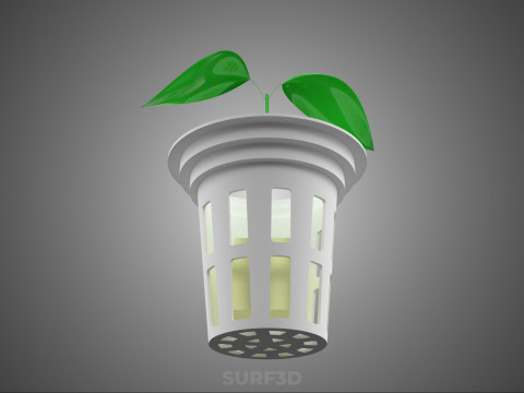 HYDROPONIC SEEDLING NET POT PLANT SOIL LESS SPONGE MEDIUM SPROUT 3D Model
