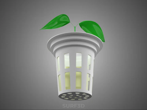 HYDROPONIC SEEDLING NET POT PLANT SOIL LESS SPONGE MEDIUM SPROUT 3D Model