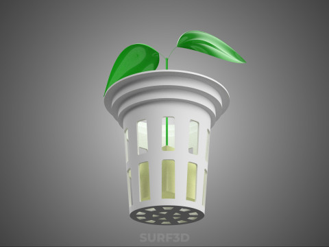 HYDROPONIC SEEDLING NET POT PLANT SOIL LESS SPONGE MEDIUM SPROUT 3D Model