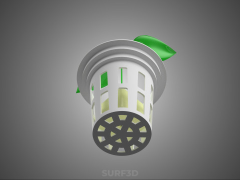 HYDROPONIC SEEDLING NET POT PLANT SOIL LESS SPONGE MEDIUM SPROUT 3D Model