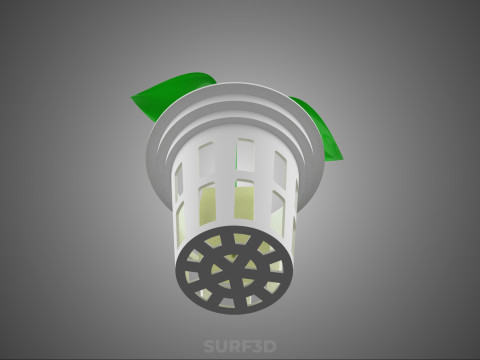 HYDROPONIC SEEDLING NET POT PLANT SOIL LESS SPONGE MEDIUM SPROUT 3D Model