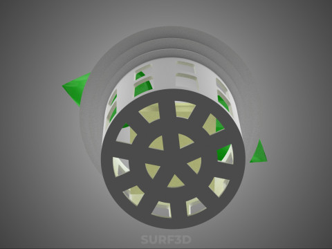 HYDROPONIC SEEDLING NET POT PLANT SOIL LESS SPONGE MEDIUM SPROUT 3D Model