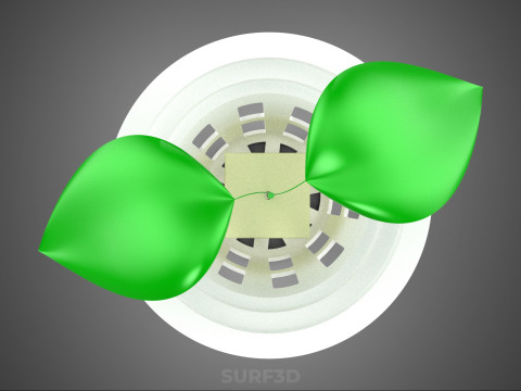 HYDROPONIC SEEDLING NET POT PLANT SOIL LESS SPONGE MEDIUM SPROUT 3D Model