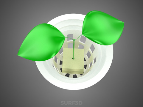 HYDROPONIC SEEDLING NET POT PLANT SOIL LESS SPONGE MEDIUM SPROUT 3D Model