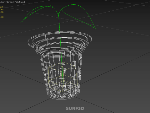 HYDROPONIC SEEDLING NET POT PLANT SOIL LESS SPONGE MEDIUM SPROUT 3D Model
