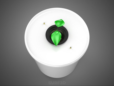 DUTCH BUCKET HYDROPONIC NET POT SETUP SYSTEM PLANT GARDENING KIT 3D Model