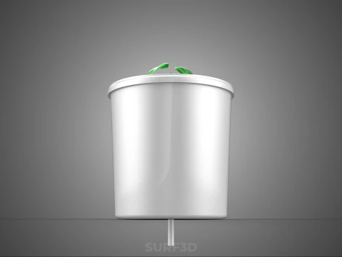 DUTCH BUCKET NET POT SYSTEM PLANT HYDROPONIC AEROPONIC SOILESS 3D Model