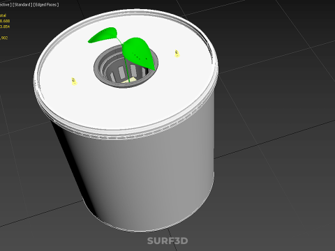 डच बकेट नेट पॉट सिस्टम प्लांट हाइड्रोपोनिक एरोपोनिक सॉइललेस 3D मॉडल