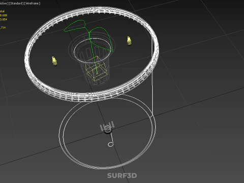 DUTCH BUCKET NET POT SYSTEM PLANT HYDROPONIC AEROPONIC SOILESS 3D Model