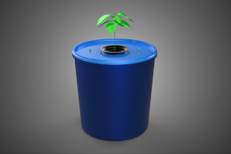 DBS 水耕栽培ダッチバケットシステム ネットポット植物作物モジュールセット 3Dモデル .c4d .max .obj .3ds .fbx .stl .blend