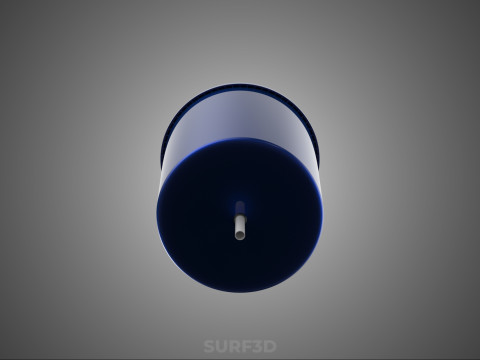 HİDROPONİK MAVİ REZERVUAR KOVASI NET SAKSI MOD&Uuml;L&Uuml; HOLLANDALI BİTKİ B&Uuml;Y&Uuml;TME 3D Model