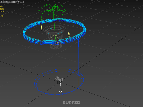 HİDROPONİK MAVİ REZERVUAR KOVASI NET SAKSI MOD&Uuml;L&Uuml; HOLLANDALI BİTKİ B&Uuml;Y&Uuml;TME 3D Model