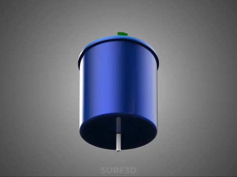 DUTCH BUCKET PLANT VEGETABLE FRUIT ORGANIC HYDROPONIC FARMING 3D Model