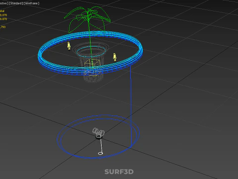 DUTCH BUCKET PLANT VEGETABLE FRUIT ORGANIC HYDROPONIC FARMING 3D Model