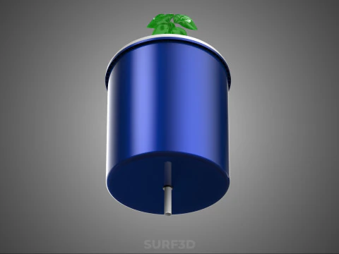 HYDROPONIC VEGETABLES FRUITS DUAL DUTCH BUCKET CHAMBER PLANT DIY 3D Model