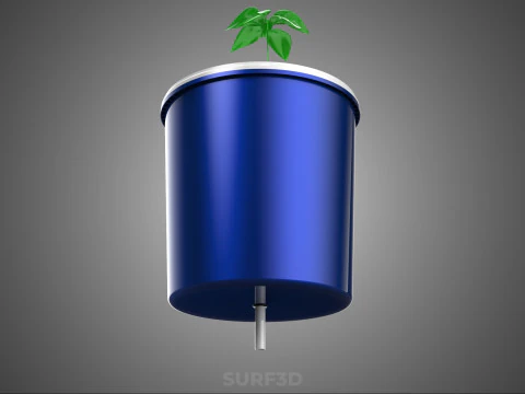 BATO POT DUTCH BUCKET SYSTEM DIY HYDROPONIC GREENHOUSE PLANT CUP 3D Model